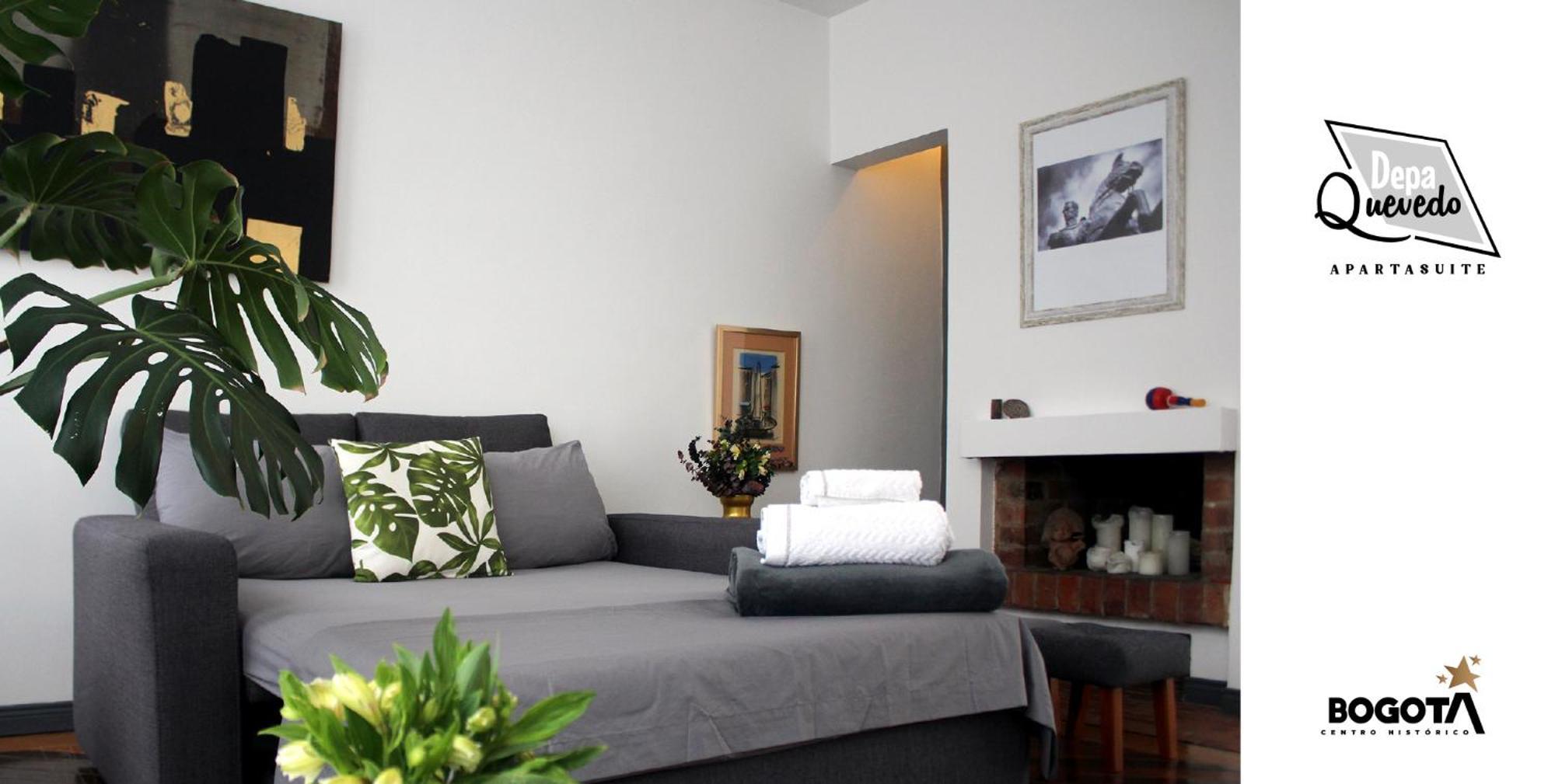 Depa Quevedo - Trendy Revamped Flat - Exceptional Spot In Bogota'S Historic Colonial Square - Candelaria エクステリア 写真