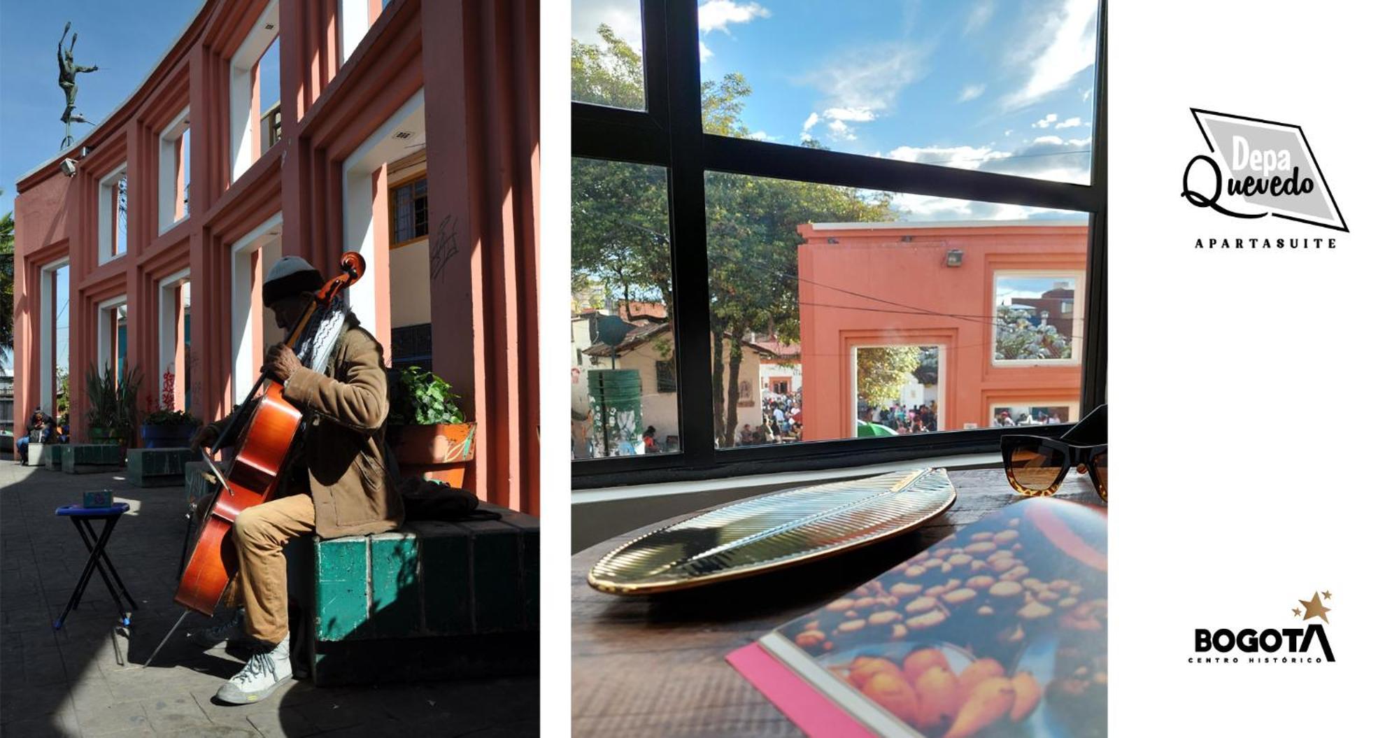 Depa Quevedo - Trendy Revamped Flat - Exceptional Spot In Bogota'S Historic Colonial Square - Candelaria エクステリア 写真
