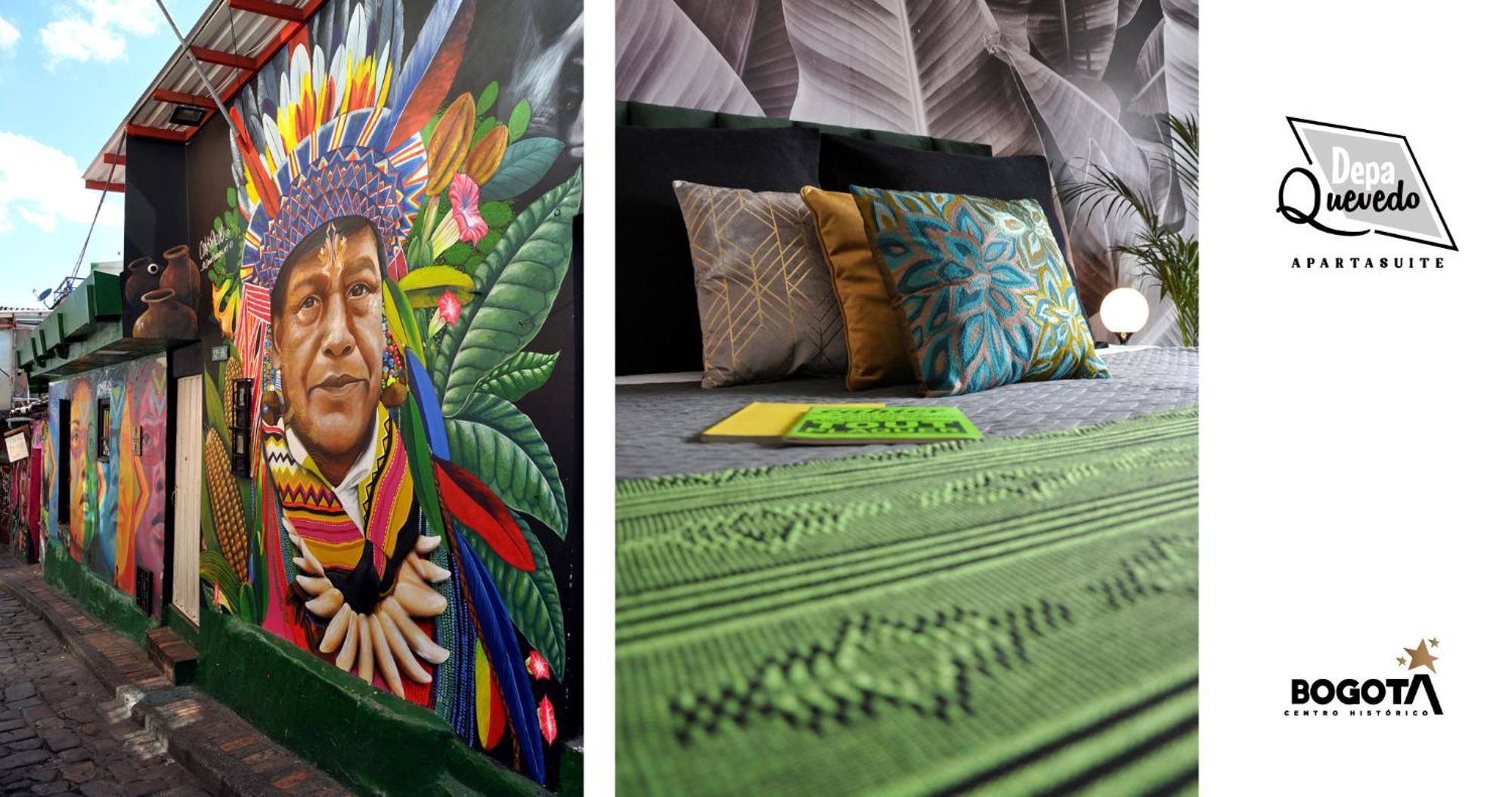 Depa Quevedo - Trendy Revamped Flat - Exceptional Spot In Bogota'S Historic Colonial Square - Candelaria エクステリア 写真
